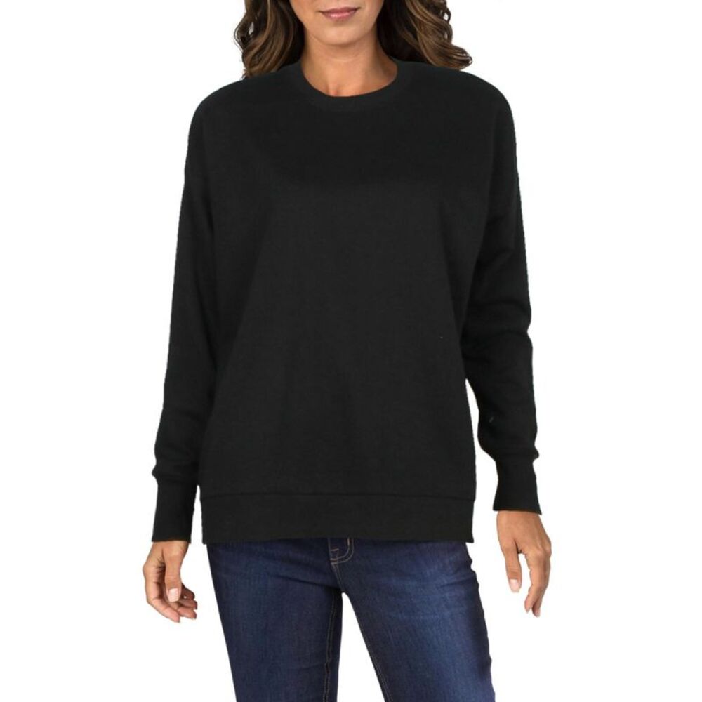 DANIELLE BERNSTEIN Womens Long Sleeve Jewel Neck Sweater